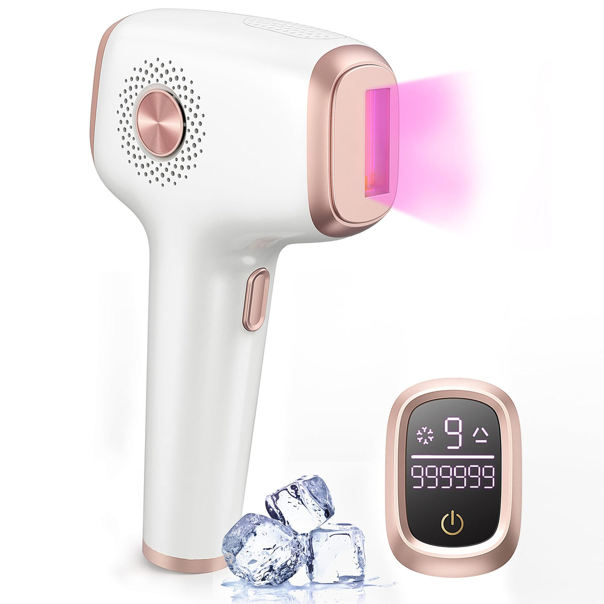 INNZA IPL Hair Removal Device front view with ice cooling feature