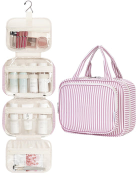 Inside compartments of Narwey Hanging Toiletry Bag