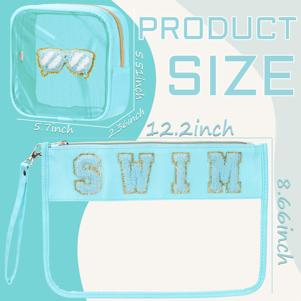 Inside view of BuyCard Cosmetic Makeup Bag showing spacious compartments
