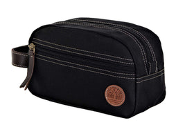 Inside view of Timberland Men's Toiletry Bag with included TSA bottle