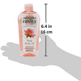 Instituto Español Rosa Body Oil bottle side view