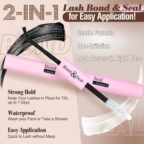 Instruction manual included in Yawamica Brown Lash Clusters Kit