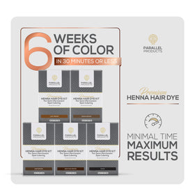 Instructional leaflet from PARALLEL PRODUCTS Henna Kit