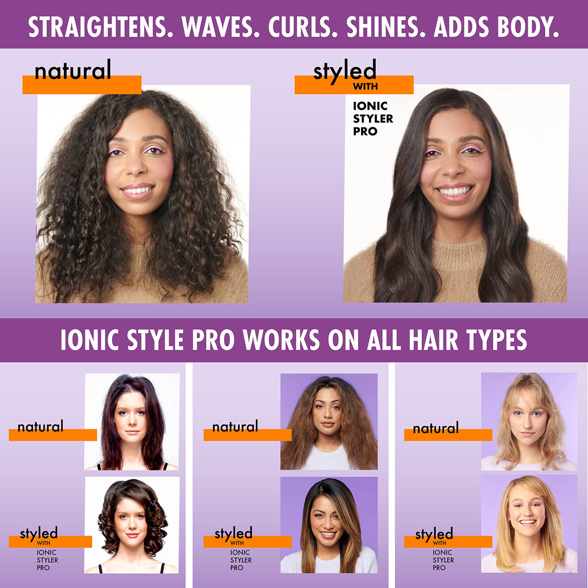 InStyler Pro Hair Straightener close-up of heat settings