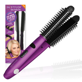 InStyler Pro Hair Straightener front view with ceramic barrel