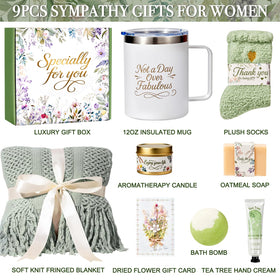 Insulated mug included in BodyRefresh self care gift set