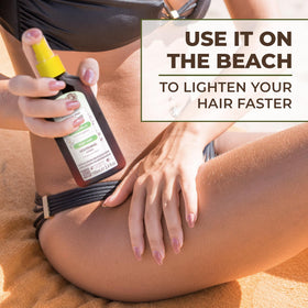 Intea Hair Lightener Lotion application on hair