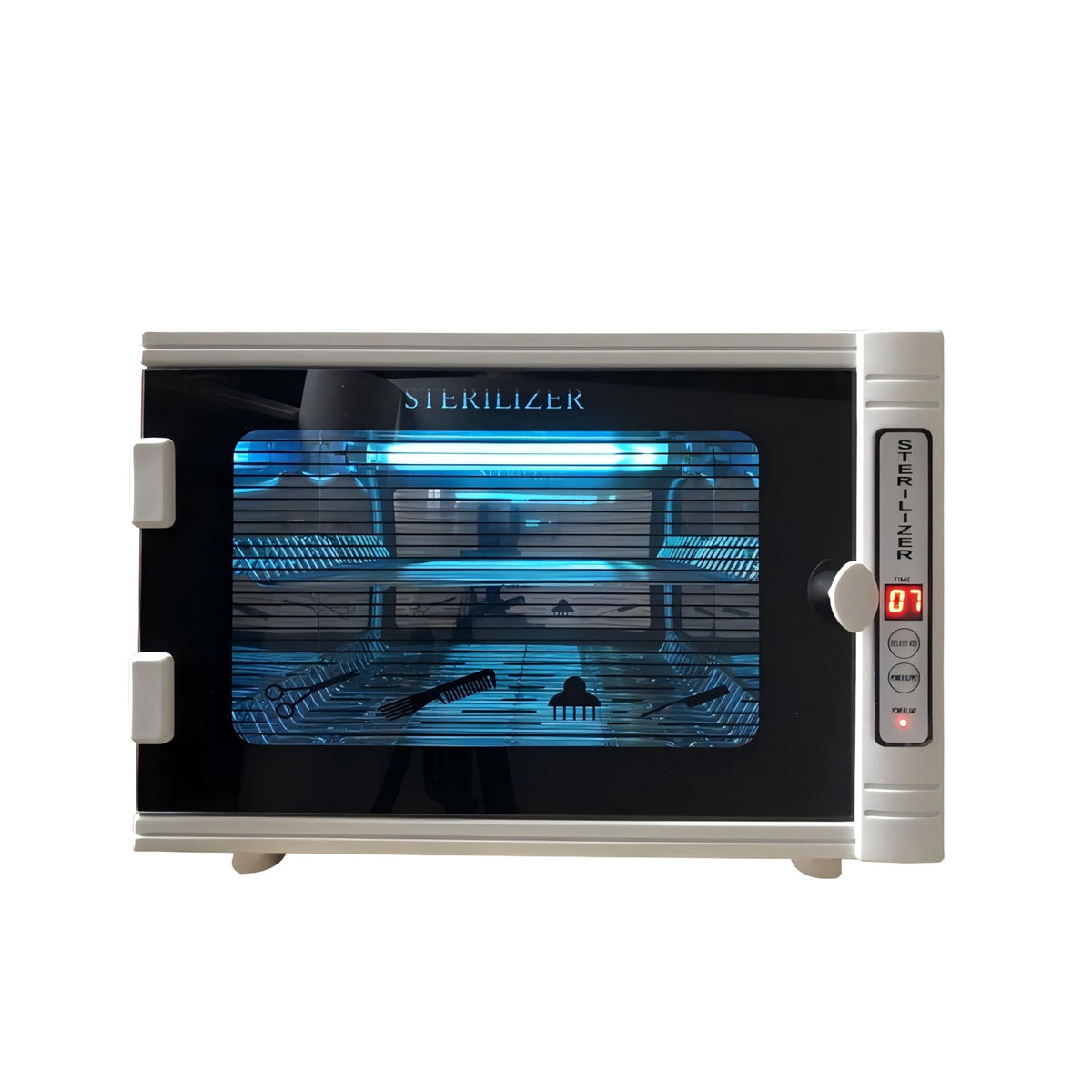 Interior of Smiledt 12L Autoclave showing stainless steel racks