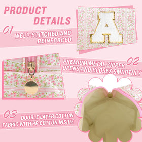 Interior view of ChaoGreat cosmetic bag showing spacious design