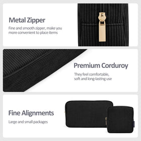 Interior view of MAGEFY Makeup Bag showing pockets