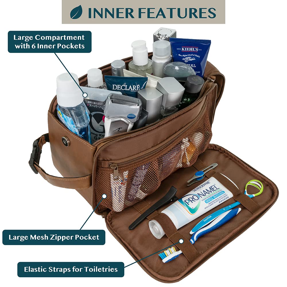 Interior view of PAVILIA Toiletry Bag showing compartments