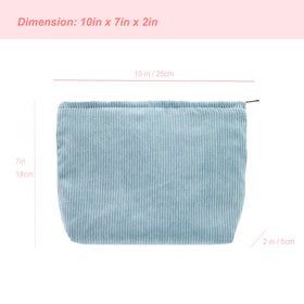 Interior view of PAZIMIIK Makeup Bag showing spacious design