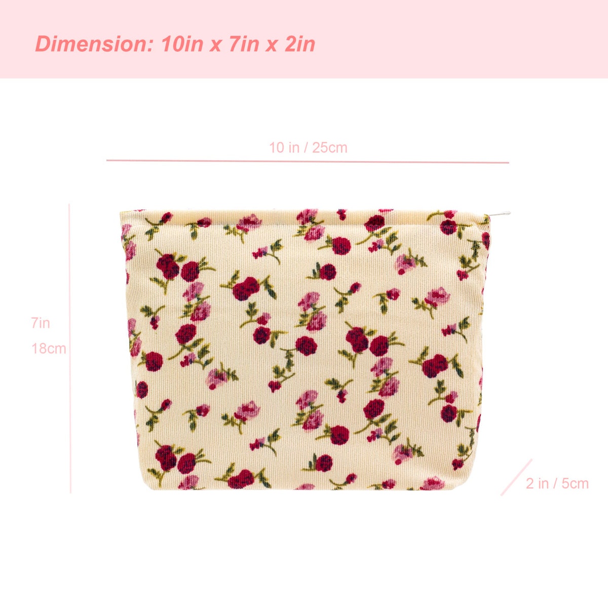 Interior view of PAZIMIIK Makeup Bag showing storage capacity