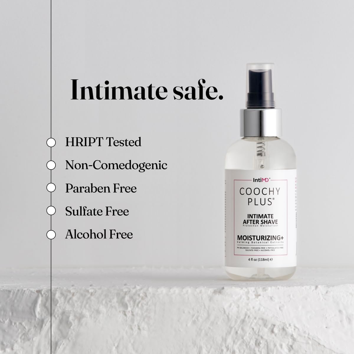 IntiMD Coochy Plus After Shave Mist 168g packaging
