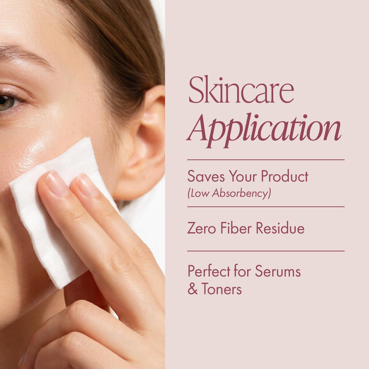 Intrinsics Large Silken 4x4 Esthetic Wipes in use during a facial