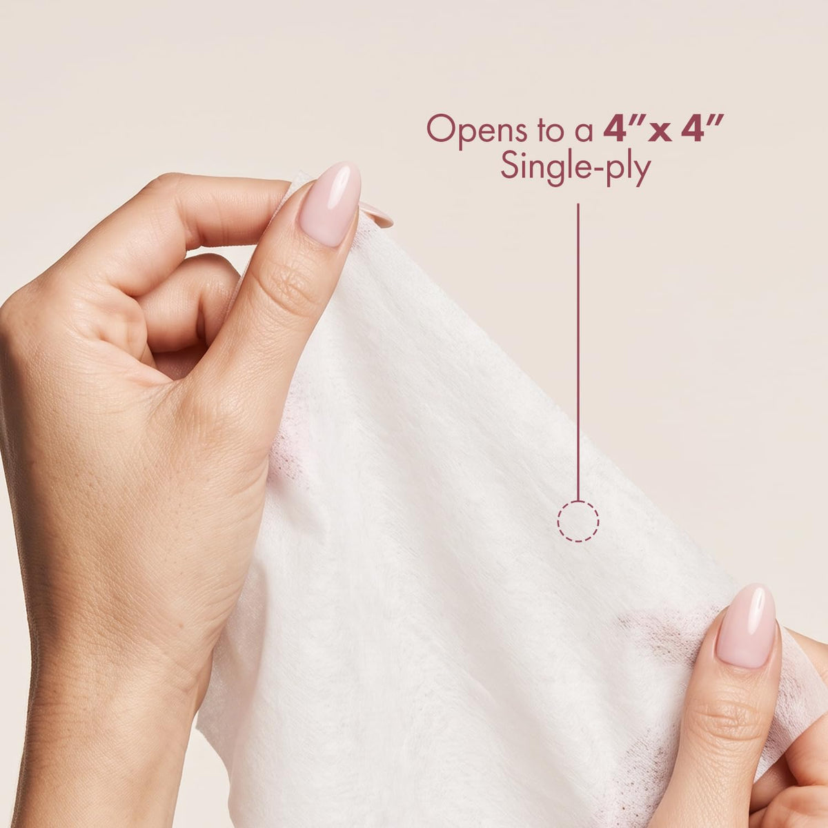 Intrinsics Petite Silken Esthetic Wipes unfolded 4x4 inch
