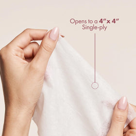 Intrinsics Petite Silken Esthetic Wipes unfolded 4x4 inch