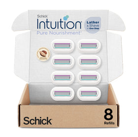INTUITION Pure Nourishment Razor Blade Refills 8 Count front view