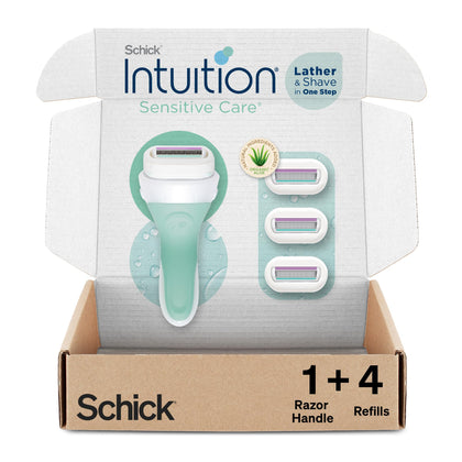 INTUITION Women's Razor with aloe and vitamin E, front view