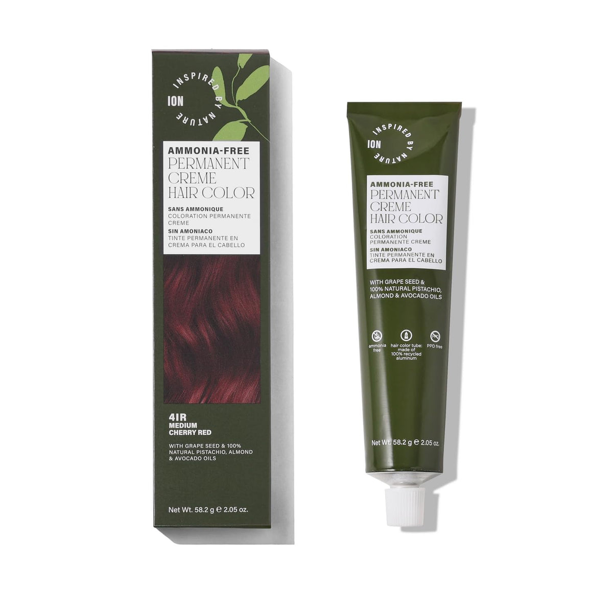 ion Medium Cherry Red 4IR hair colour tube front view