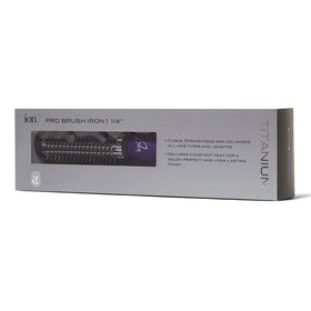 ion Titanium Pro Brush Iron back view with long titanium barrel