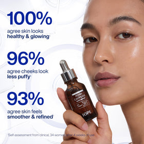 IOPE Expert PDRN Caffeine Shot Serum with other skincare products