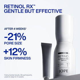 IOPE Expert Retinol RX 1% Super Bounce Serum bottle side view