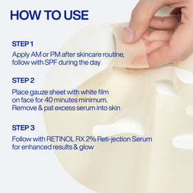 IOPE hydrogel mask with retinol serum ingredients