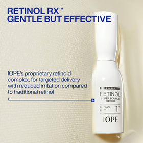 IOPE Retinol Serum Deep Collagen Gel Mask being removed from packaging