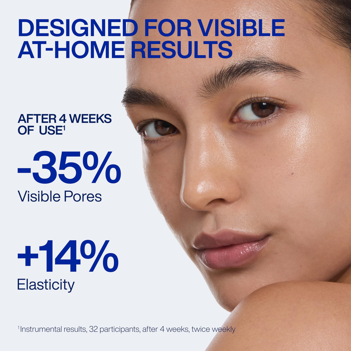 IOPE Retinol Serum Deep Collagen Gel Mask set displayed on a bathroom counter
