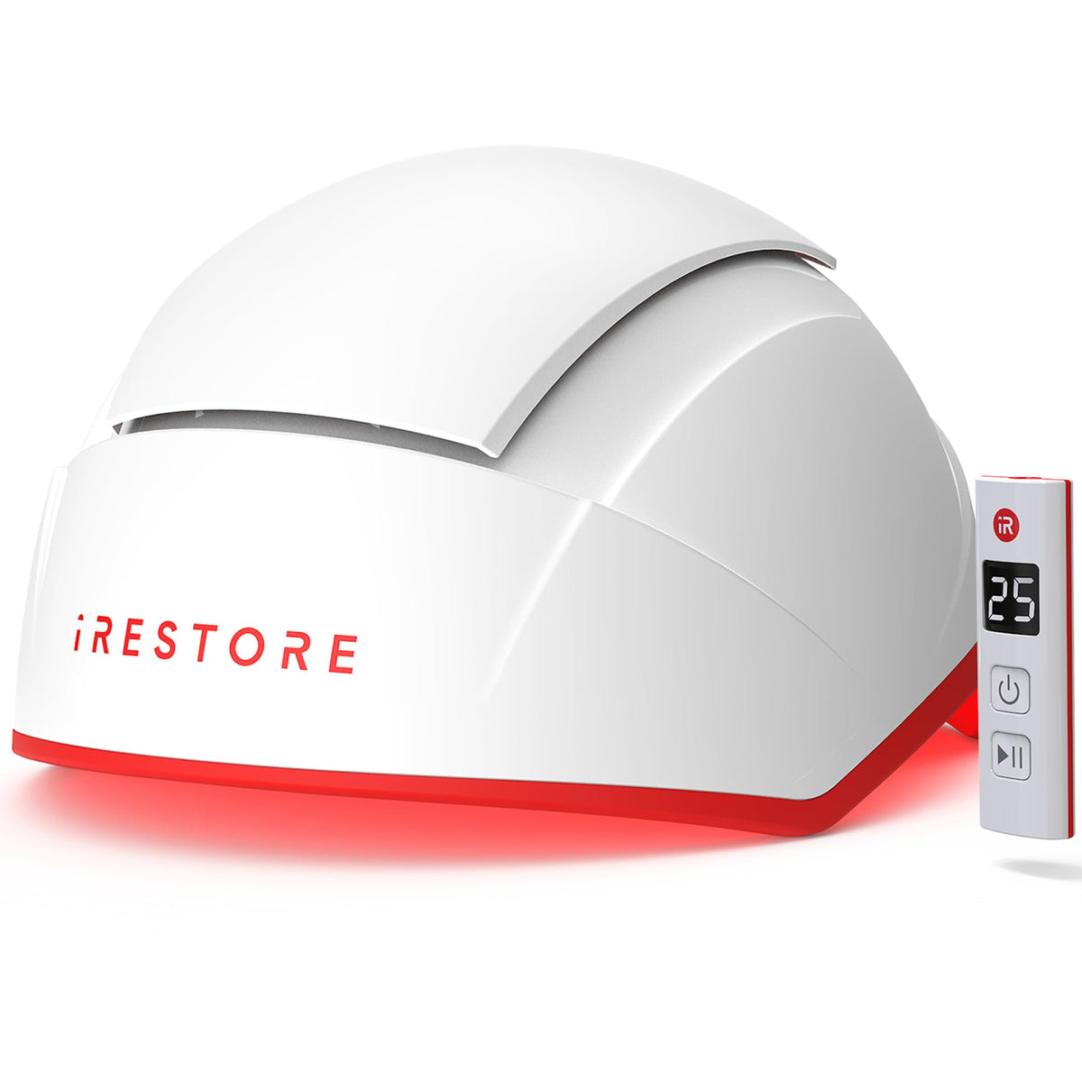 iRestore Professional Laser Hair Growth System front view with 282 lasers and LEDs