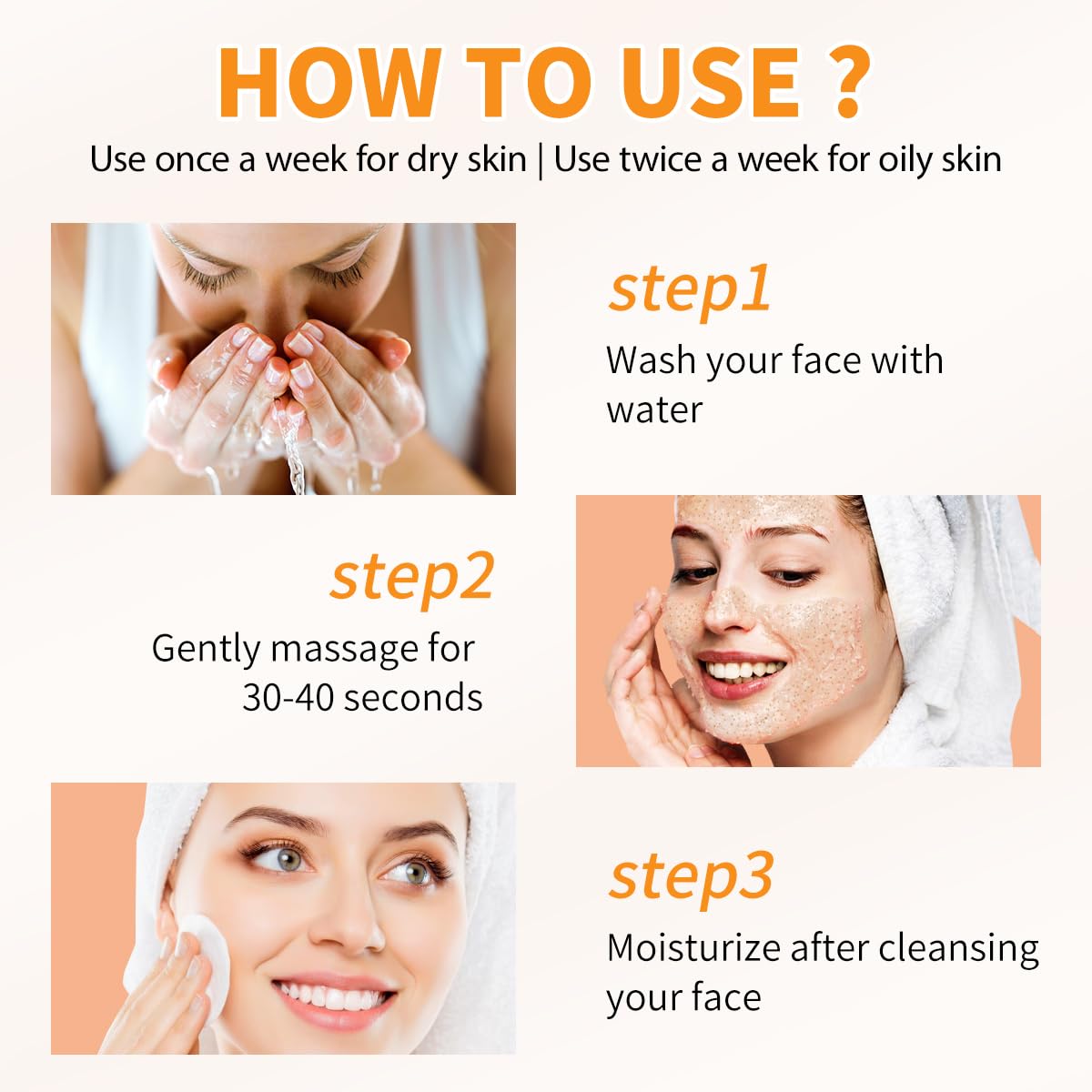 IREV Vitamin C Face Scrub product with fresh fruits