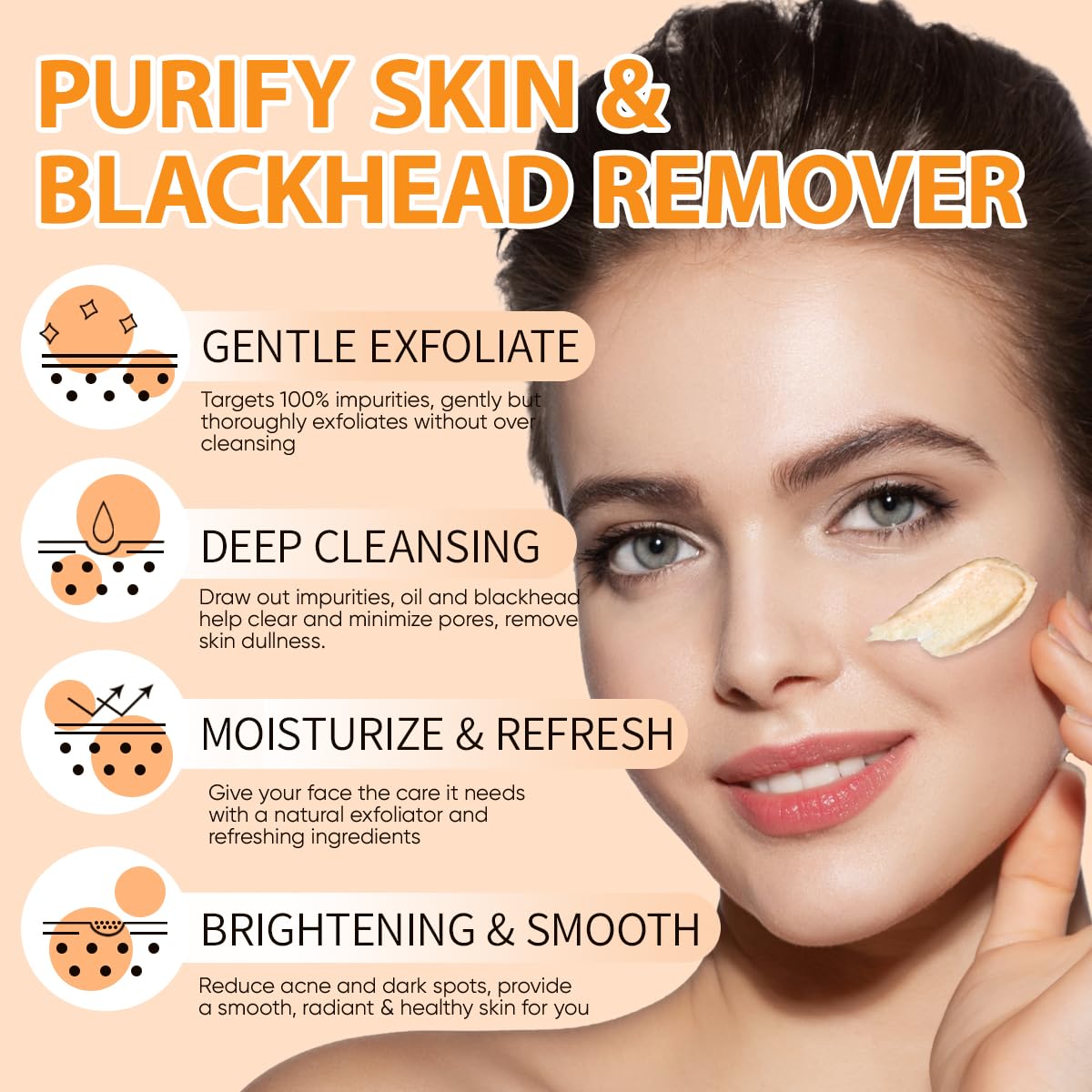 IREV Vitamin C Face Scrub usage instructions on packaging