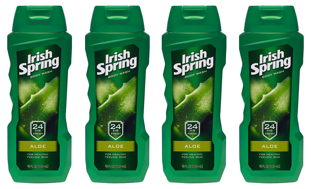 Irish Spring Aloe Vera Body Wash 18 Fl Oz front view