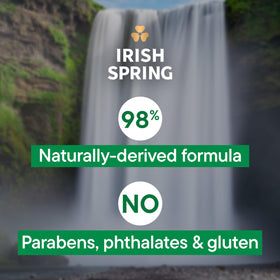 Irish Spring Bar Soap for Men Original Clean 3.7 oz in bathroom setting