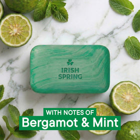 Irish Spring Bar Soap for Men Original Clean 3.7 oz stacked