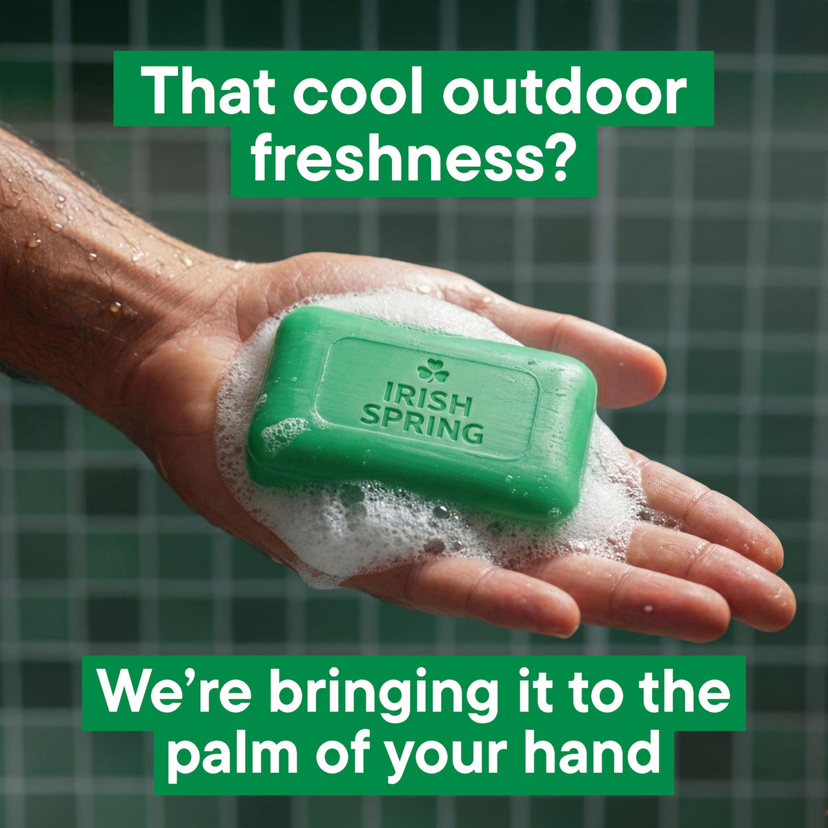 Irish Spring Bar Soap for Men Original Clean 3.7 oz with fresh mint