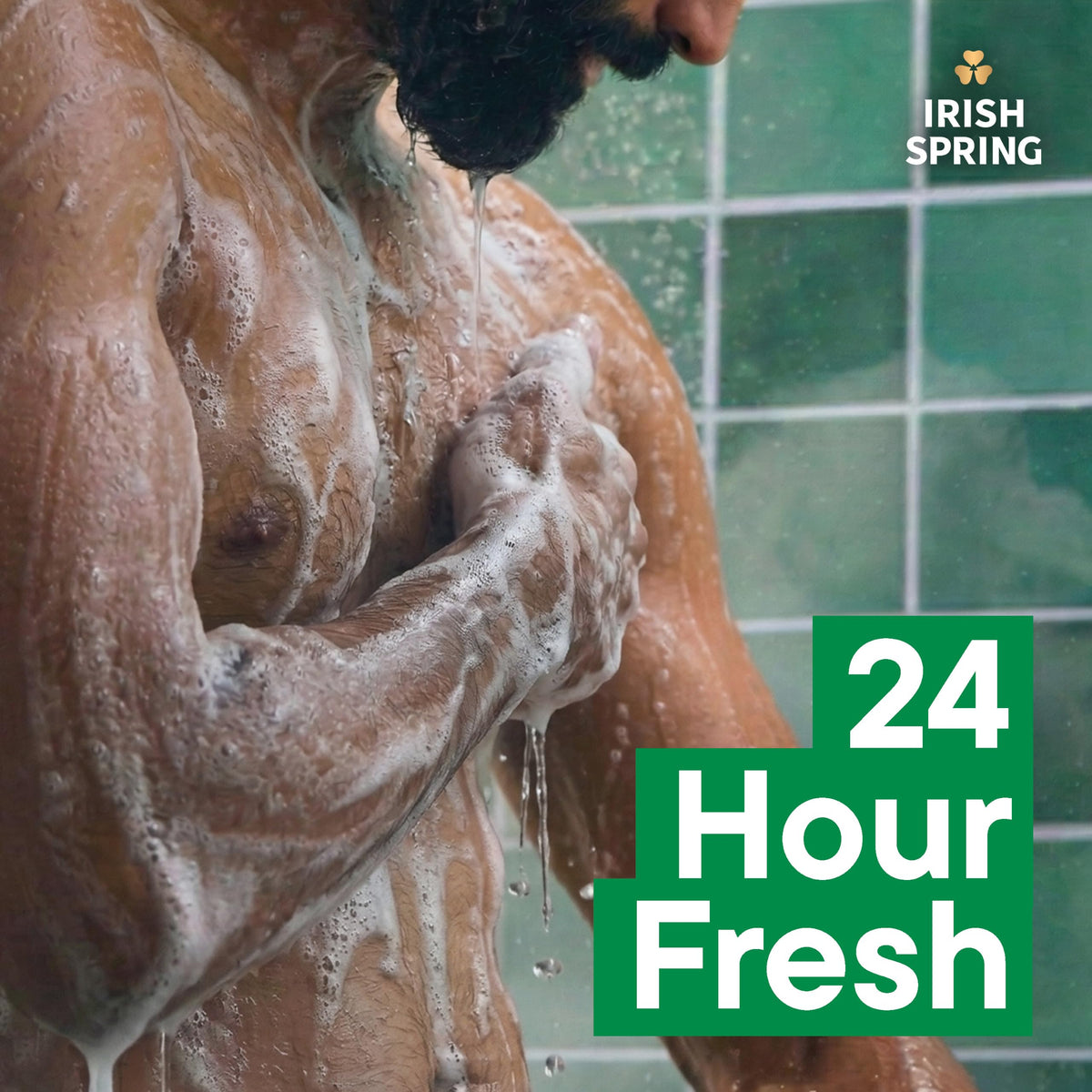 Irish Spring Body Wash Moisture Blast 30 oz pump bottle back view