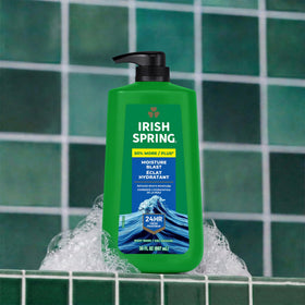 Irish Spring Body Wash Moisture Blast 30 oz pump bottle side view