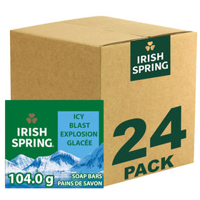 Irish Spring Icy Blast Bar Soap 24 pack front view