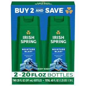 Irish Spring Moisture Blast Body Wash for Men 20 Fl Oz front view