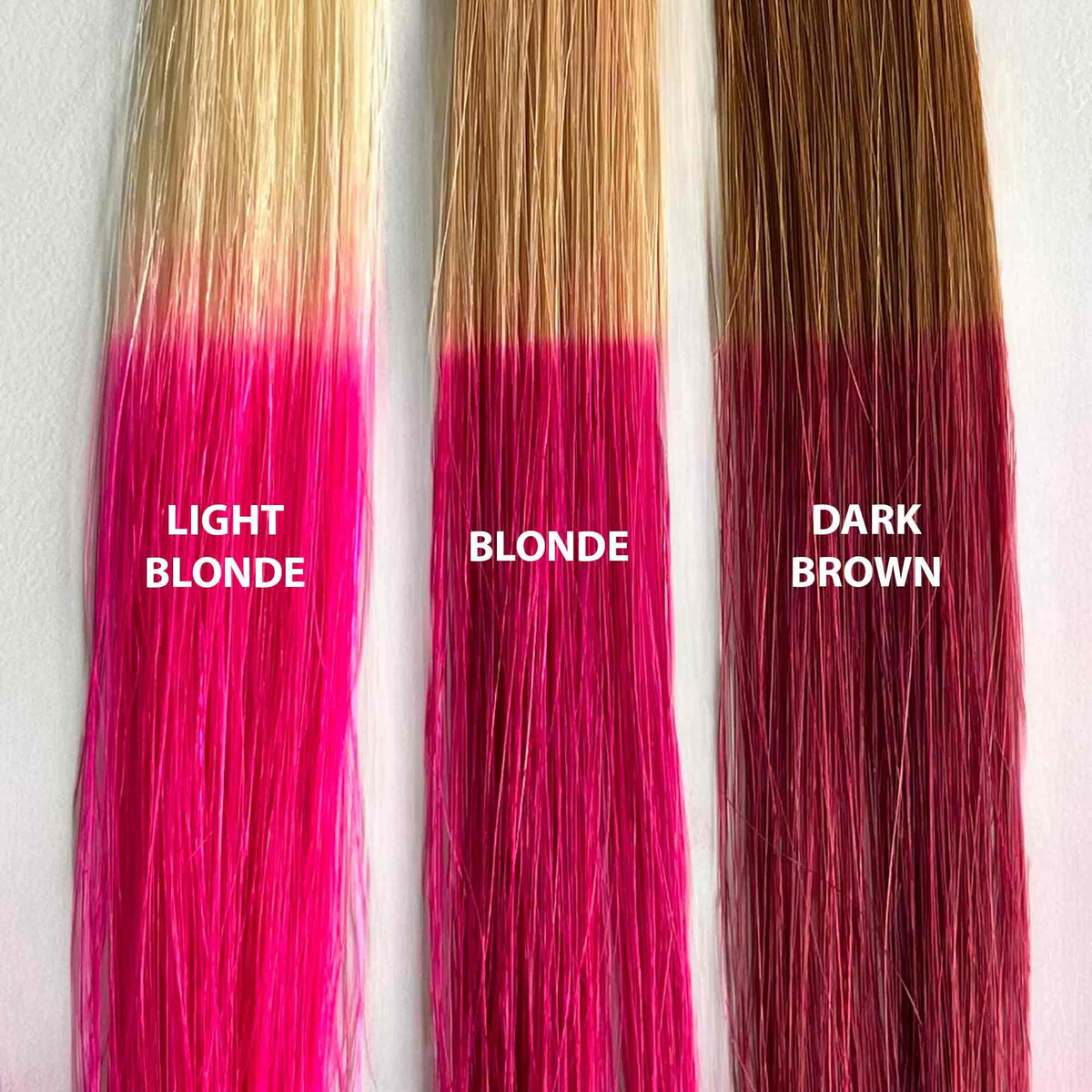 iroiro 310 Neon Pink hair colour packaging with ingredients list