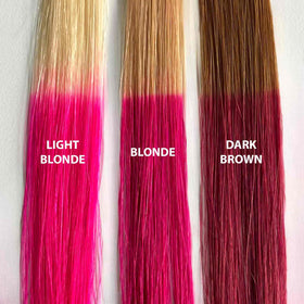 iroiro 310 Neon Pink hair colour packaging with ingredients list