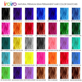 iroiro hair color 90 Red displayed with natural coconut oil