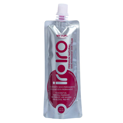 iroiro Premium Natural Semi-Permanent Hair Colour 105 Plum 4oz front view