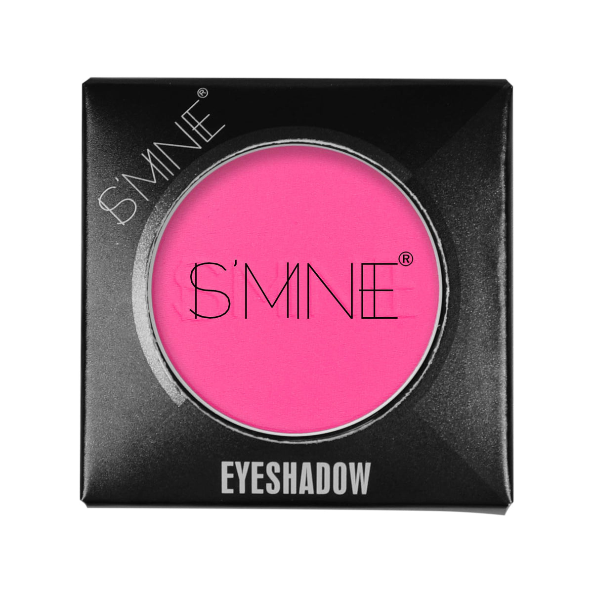 IS'MINE eyeshadow palette showing matte hot pink shade