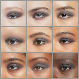 IS'MINE Matte Grey eyeshadow applied on eyelid