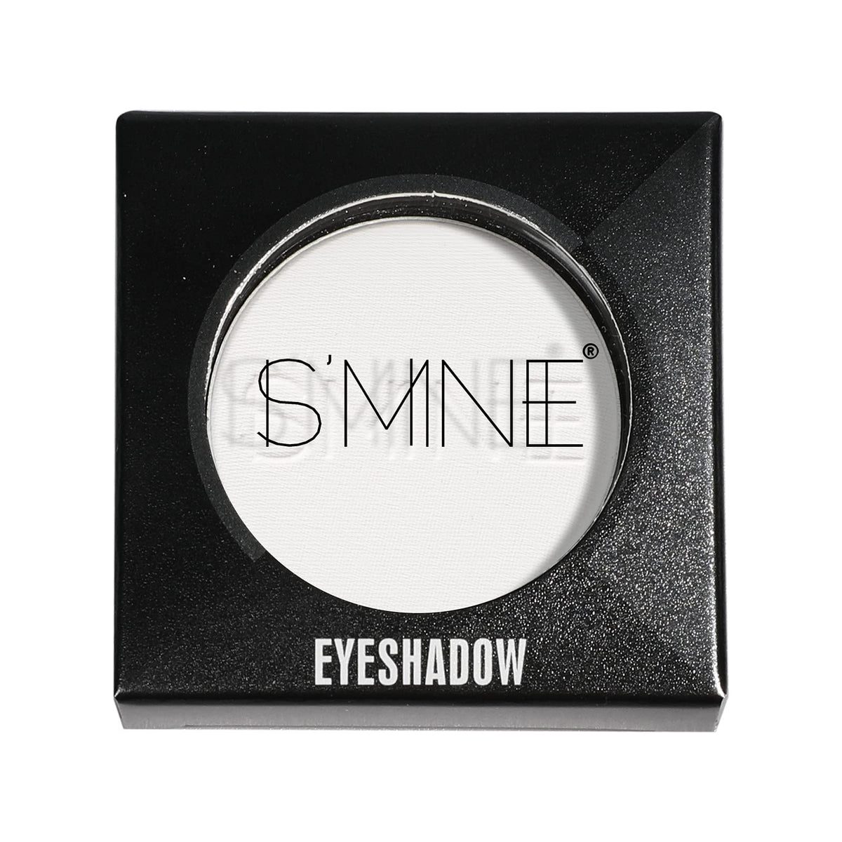 IS'MINE Single White Matte Eyeshadow Powder Palette open showing white shade