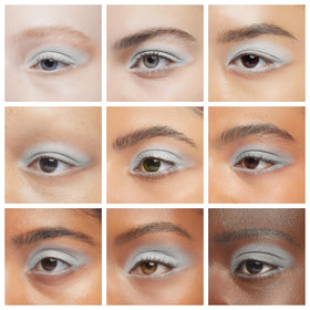 IS'MINE Single White Matte Eyeshadow Powder Palette side view