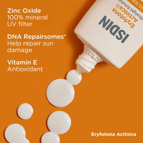 ISDIN Eryfotona Actinica Mineral Face Sunscreen SPF 50+ bottle side view